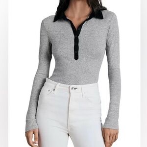 Rag & Bone Polo Shirt with Black Collar